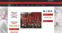 Desktop Screenshot of chicagolandbaseballacademy.com